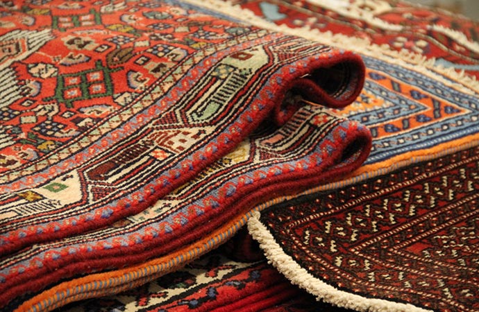 Different kinds of prayer rugs