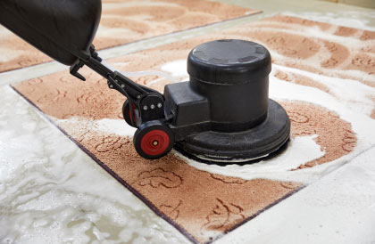 rug cleaning using professional equipment