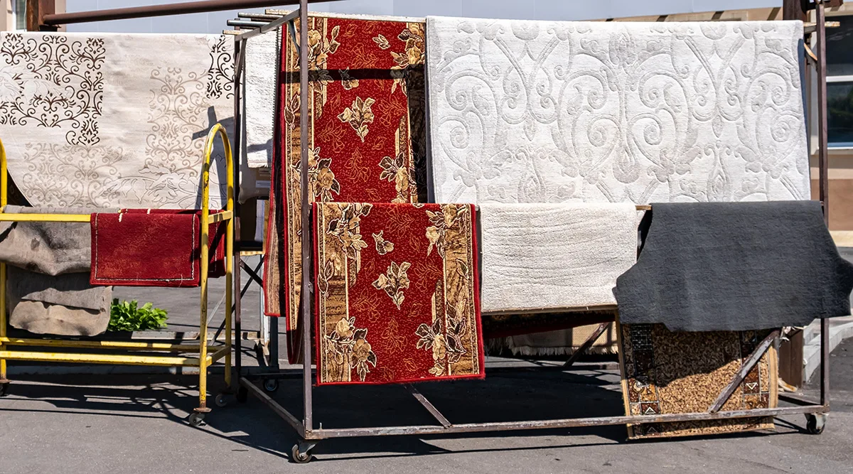 Drying Rug With Natural Sun Moreland Idaho